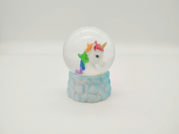 Glitter Ball Unicorn Head with Big Eyes